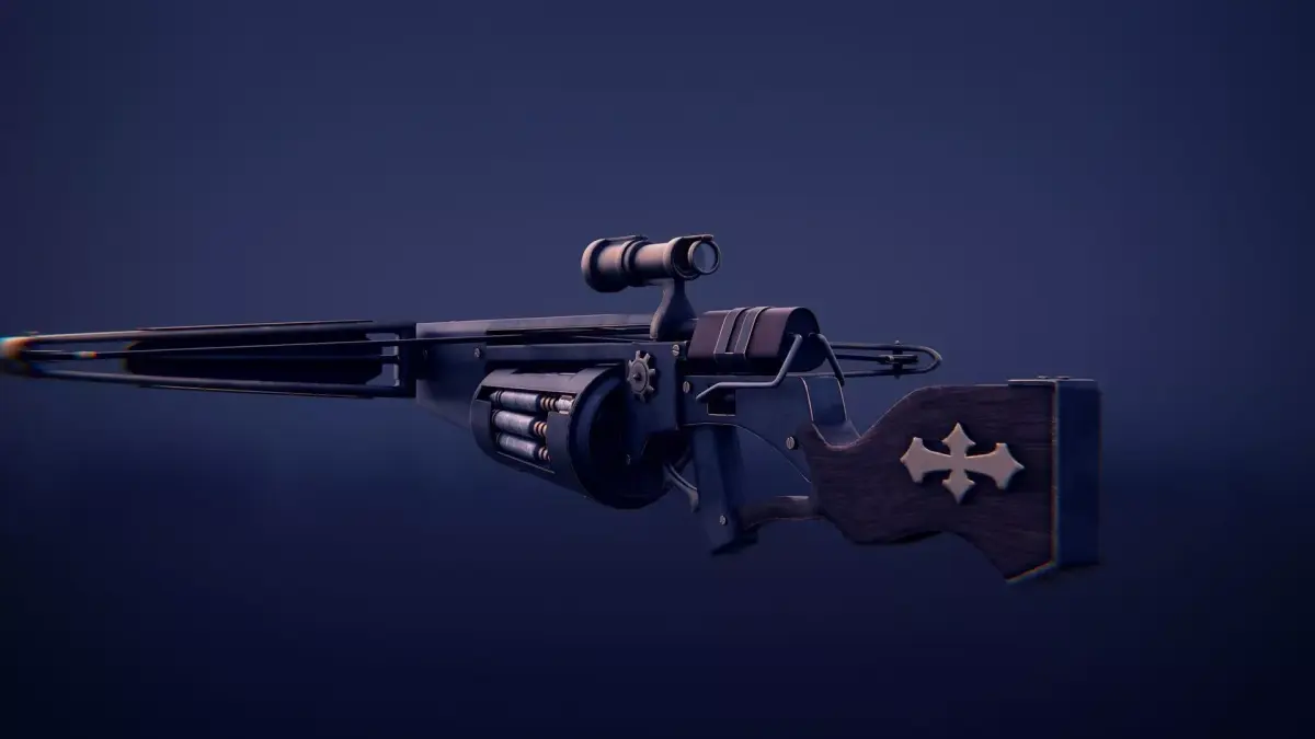 Game-Ready LWFV Crossbow Low Poly Realistic PBR Weapon Low-poly 3D model