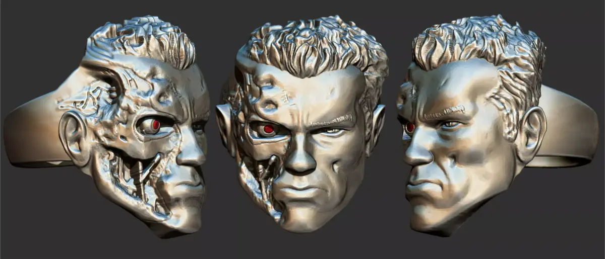 Terminator T800 Arnold Ring 3D print model purchase