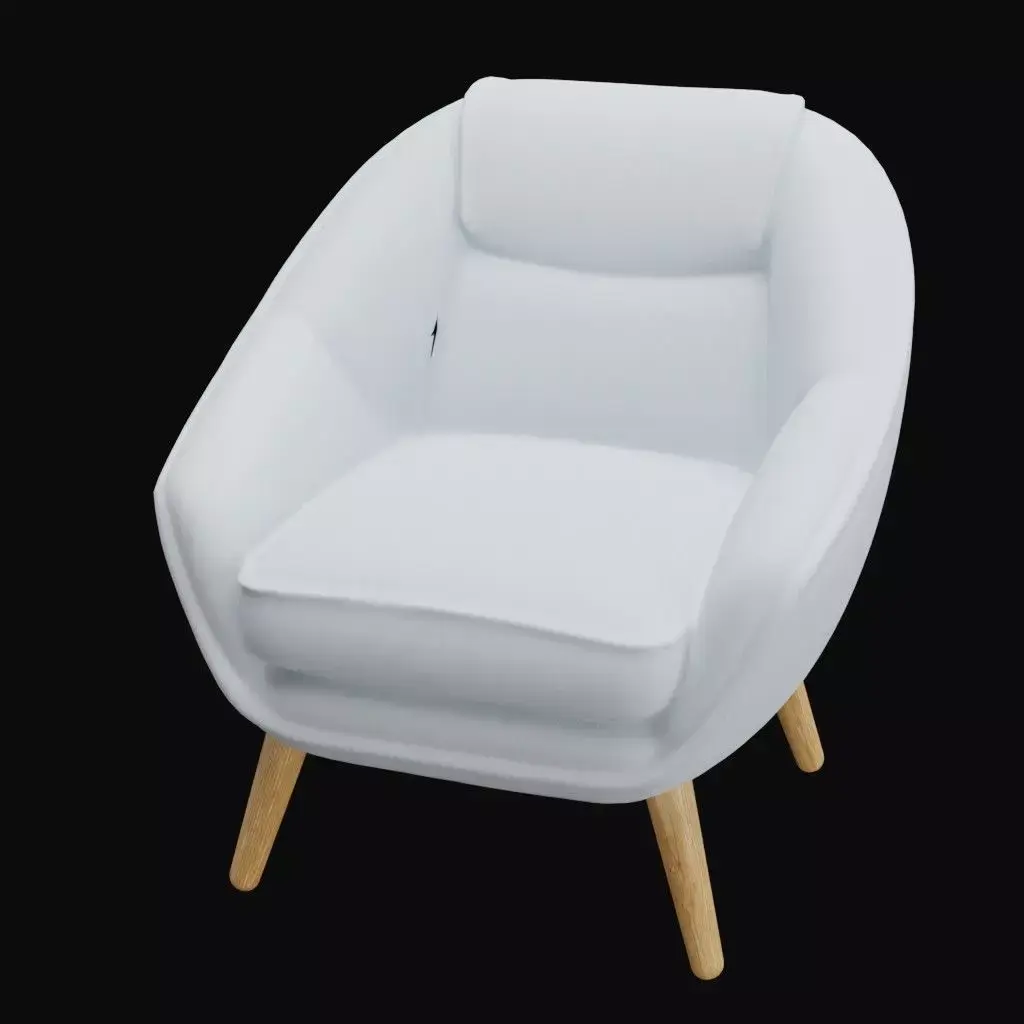 Mid-Century Modern Lounge Chair Free 3D model