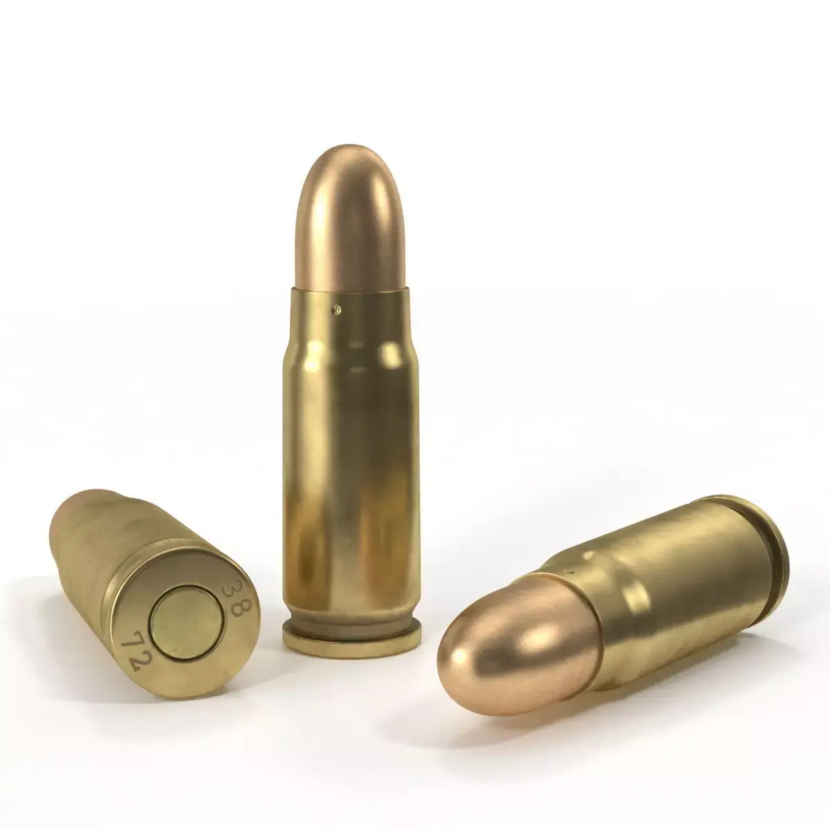 Soviet or Russian Pistol Cartridge for TT-33 3D model