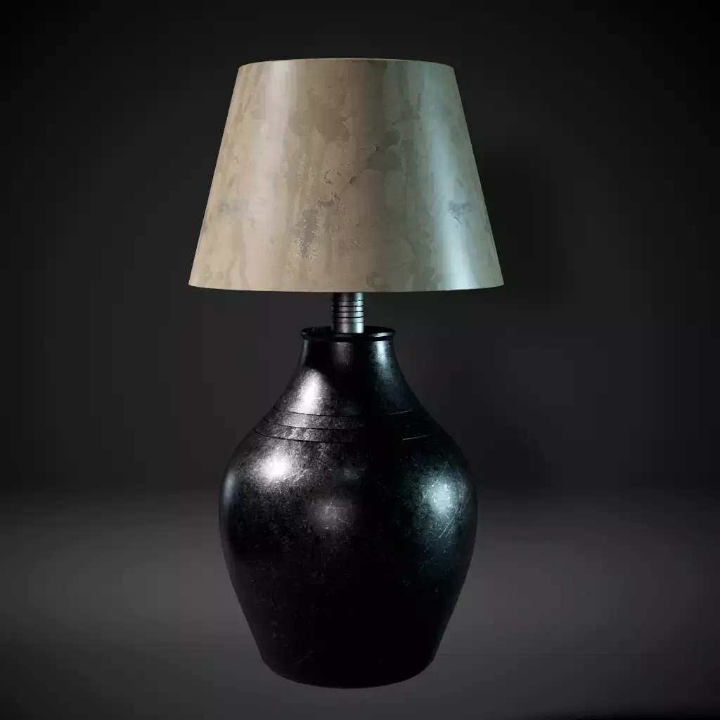 Vase Lamp Low-poly 3D model