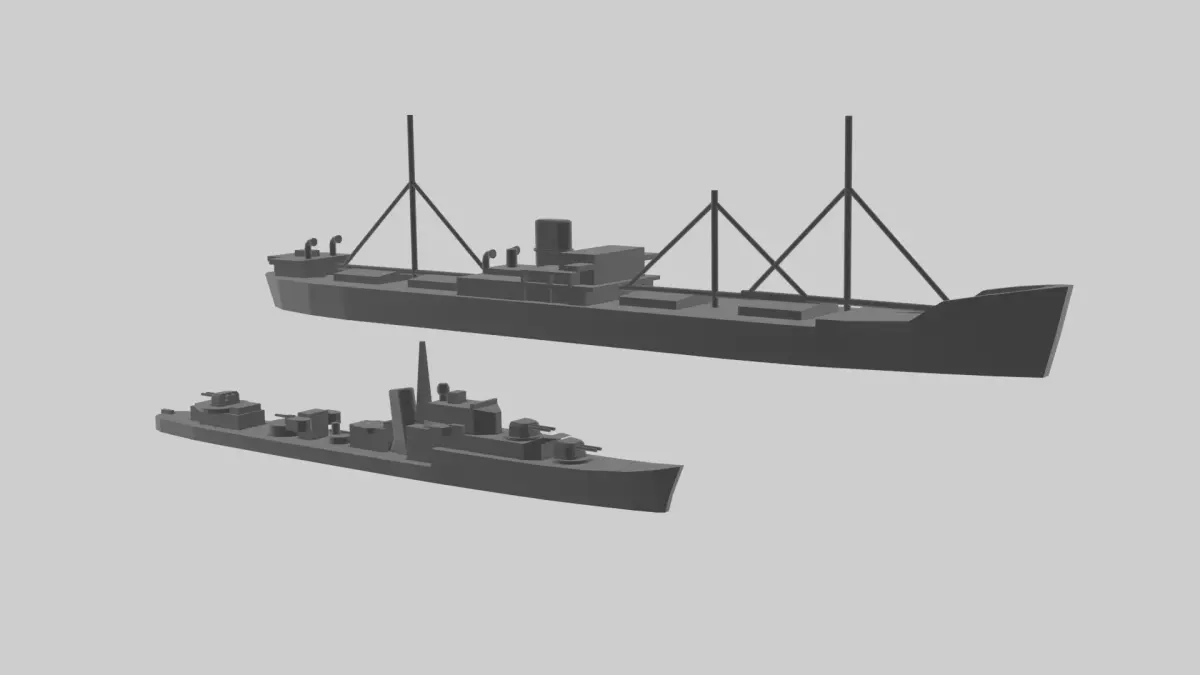 Battle of the Atlantic- British Convoy Bundle 3D print model