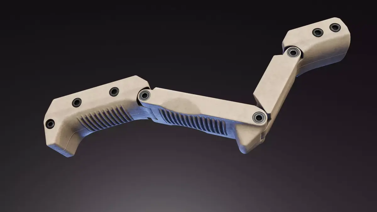 Adjustable Front Grip Low-poly 3D model