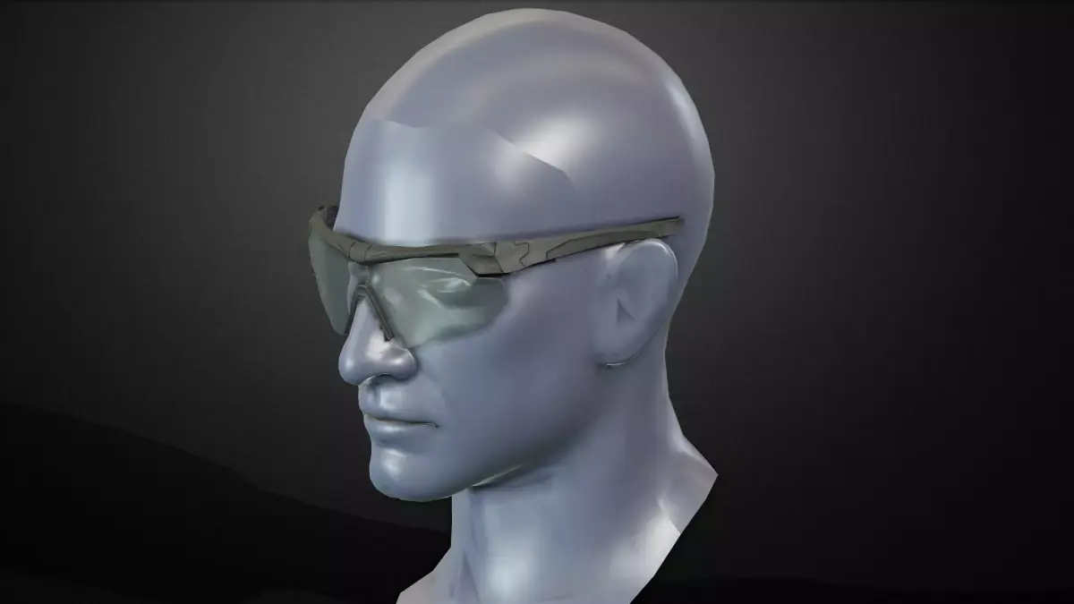 ESS Crossbow glasses Low-poly 3D model