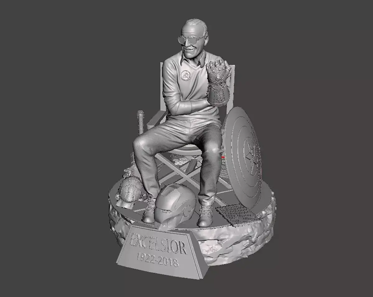 Stan Lee 3D Model Ready to Print STL 3D print model