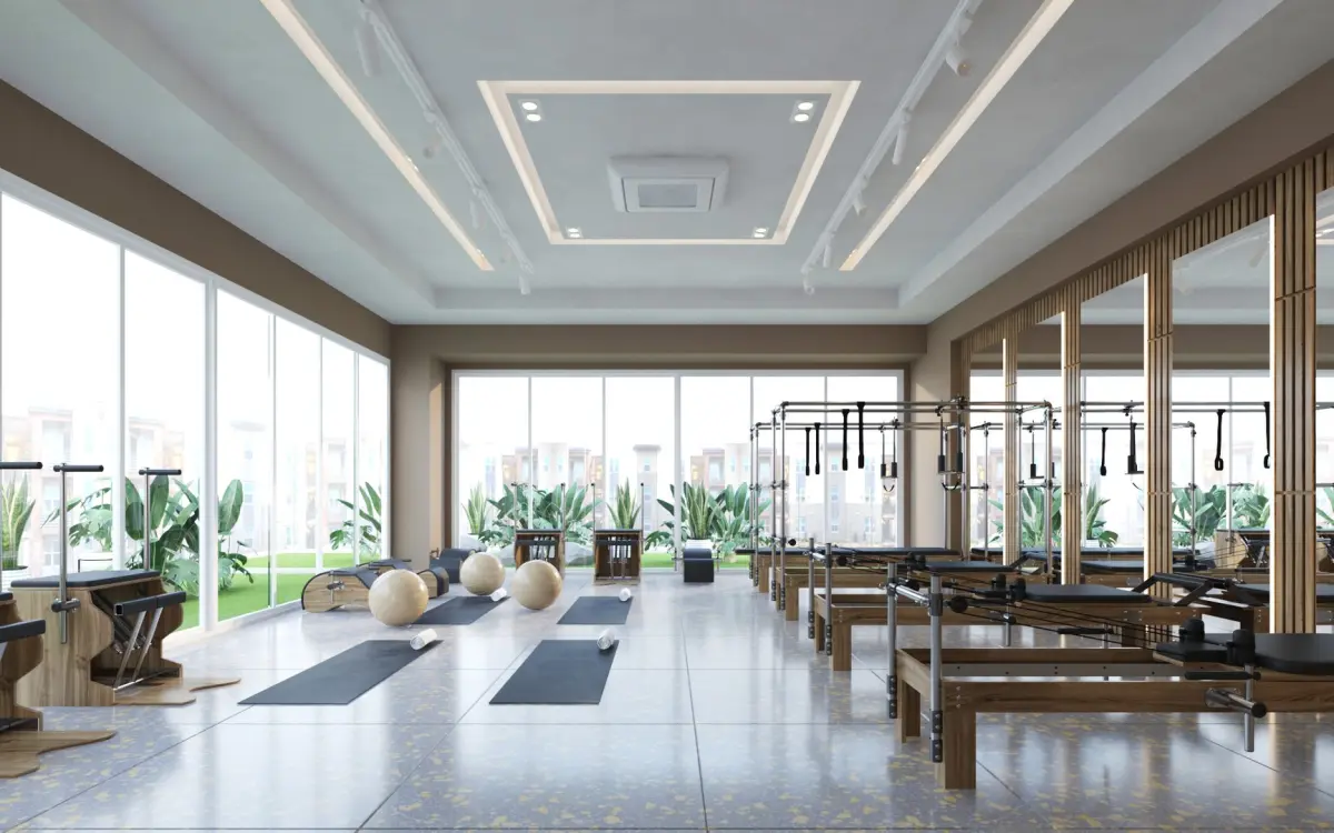 Pilates Reformer Studio Interior 3D model