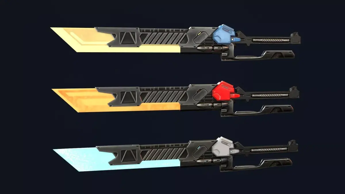 Cyber Berserker Sword Low-poly 3D model