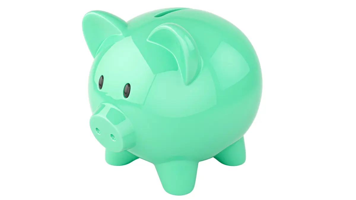 Green Piggy Bank 3D model