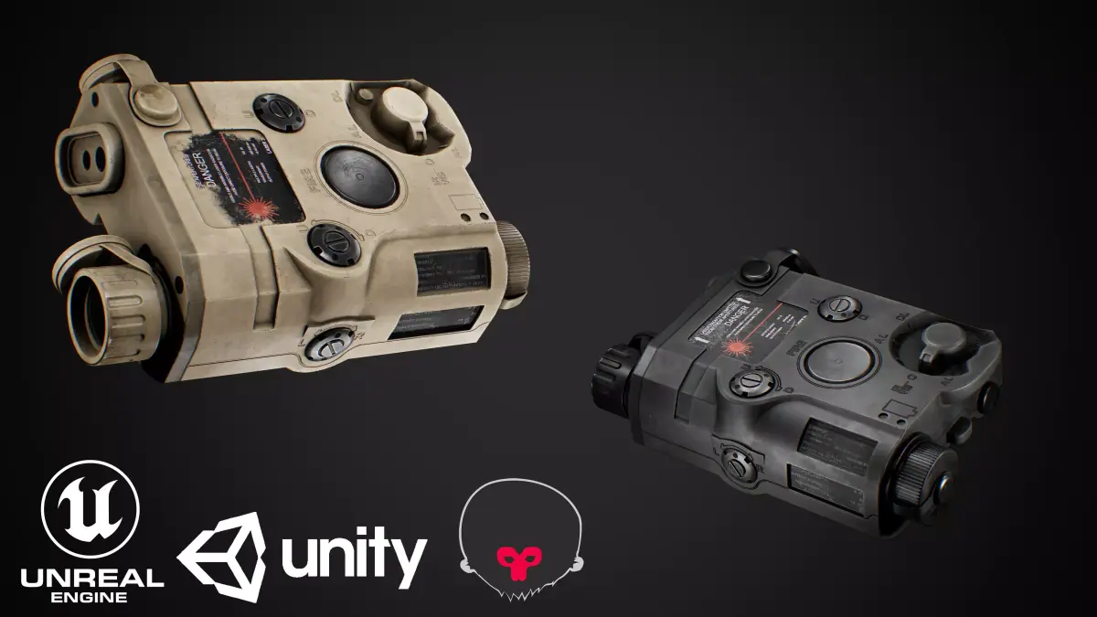 ANPEQ Weapon Laser Sight Low-poly 3D model