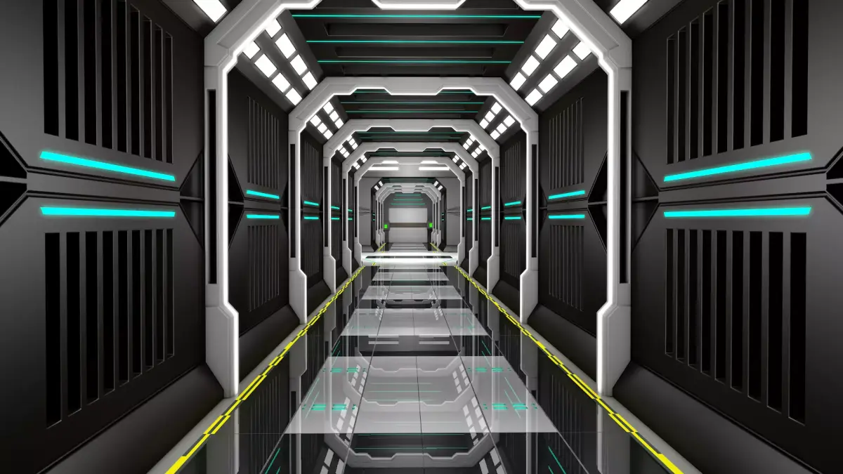 Sci Fi Corridor  3D model 77