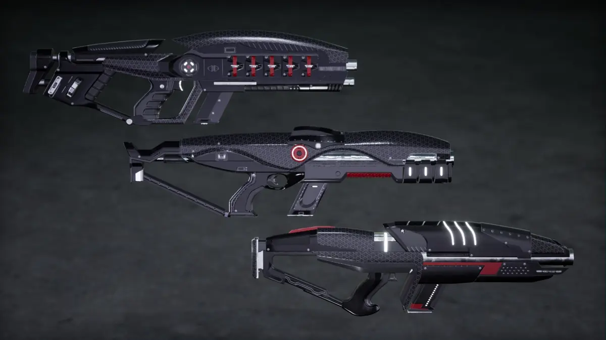 Modern Sci-Fi Rifles Bundle 4 3D model