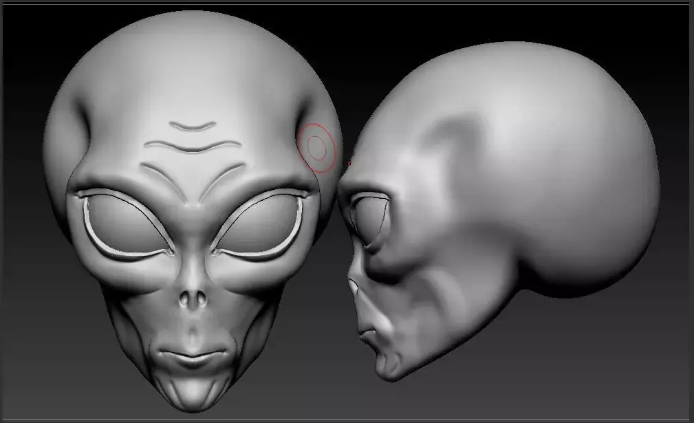 Alien Head 3D Printing 3D print model purchase