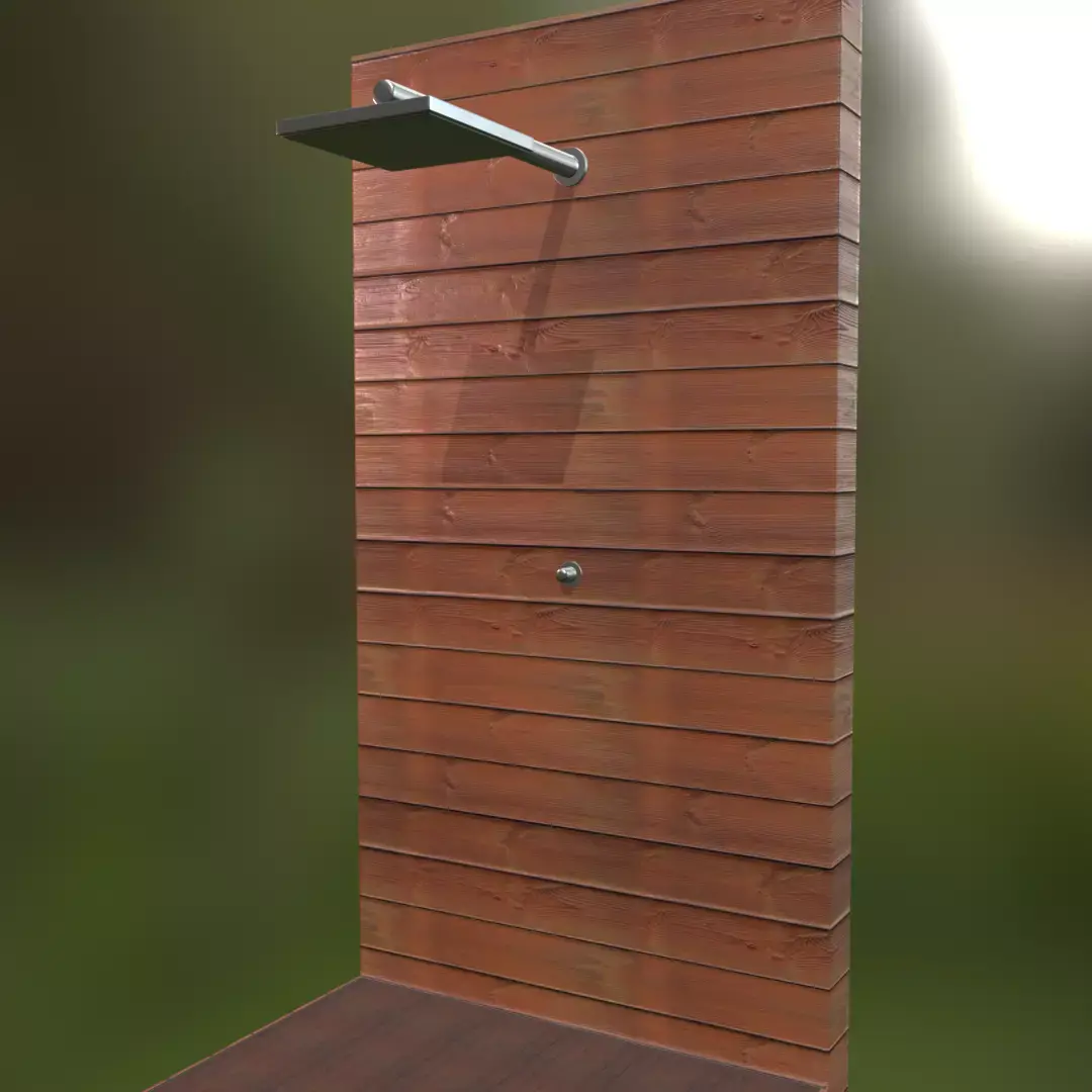 Outdoor Backyard Shower 3D model