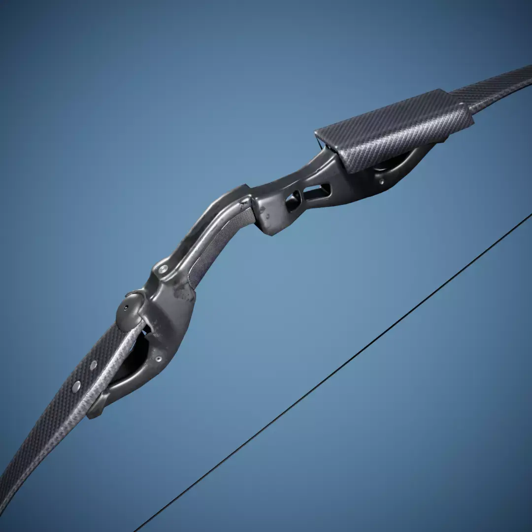 Hunger Games Bow 3d model low poly  Low-poly 3D model