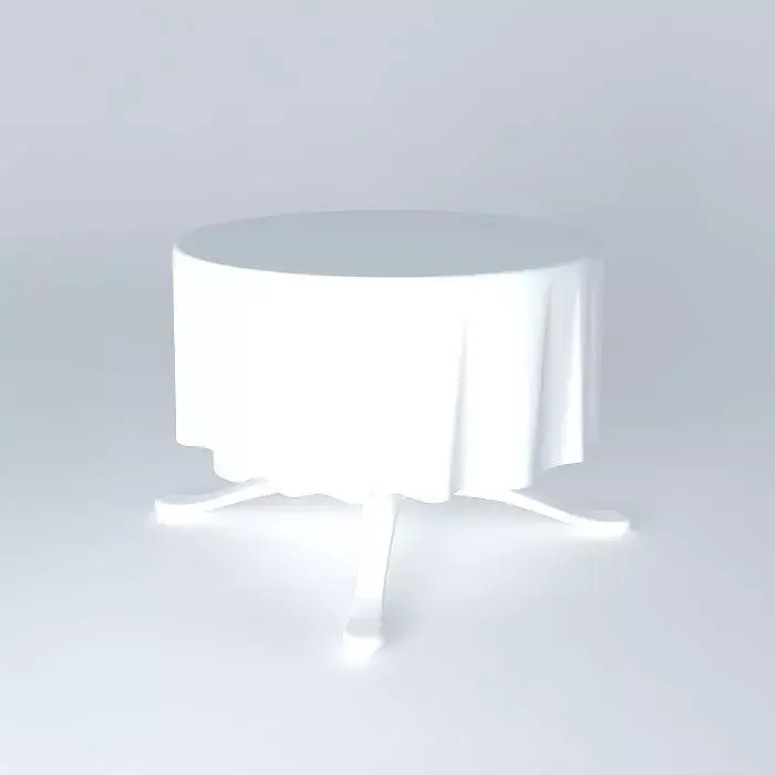 Table With Cloth Free 3D model