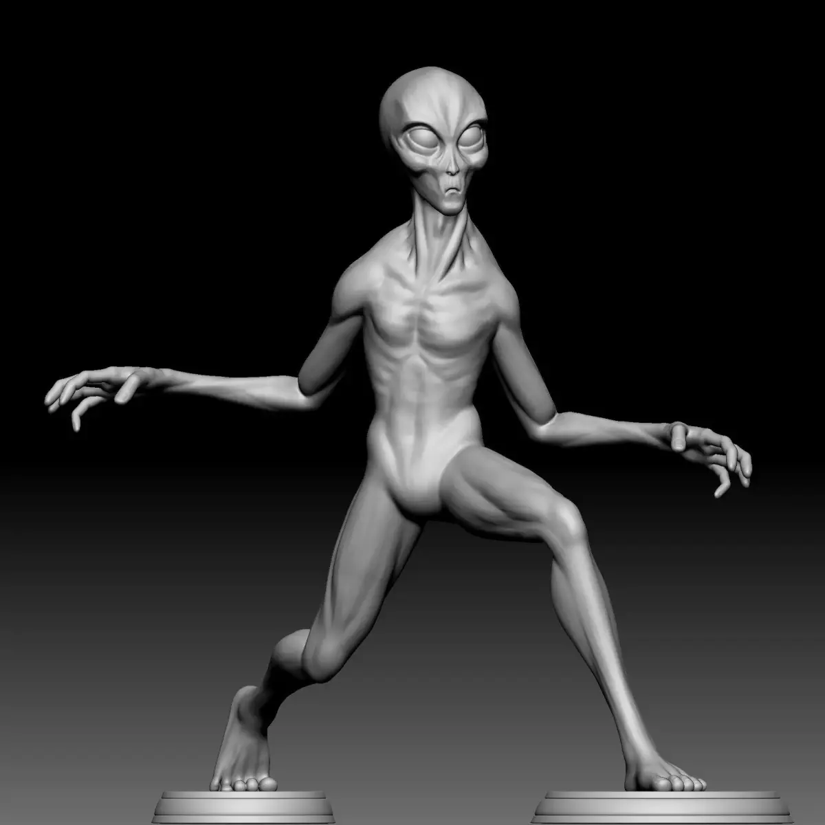 Alien Statue - 0180 3D print model