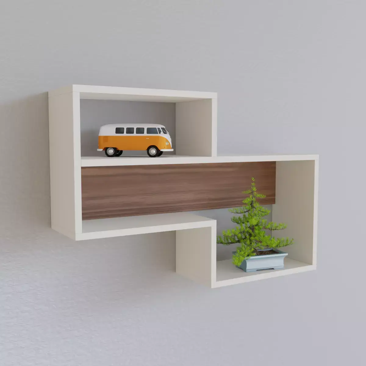 Floating Wall Shelf Unit Free 3D model