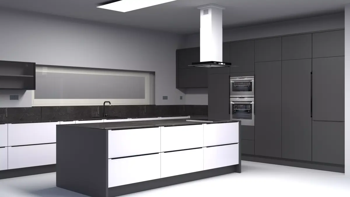 Modern Kitchen Free 3D model 7
