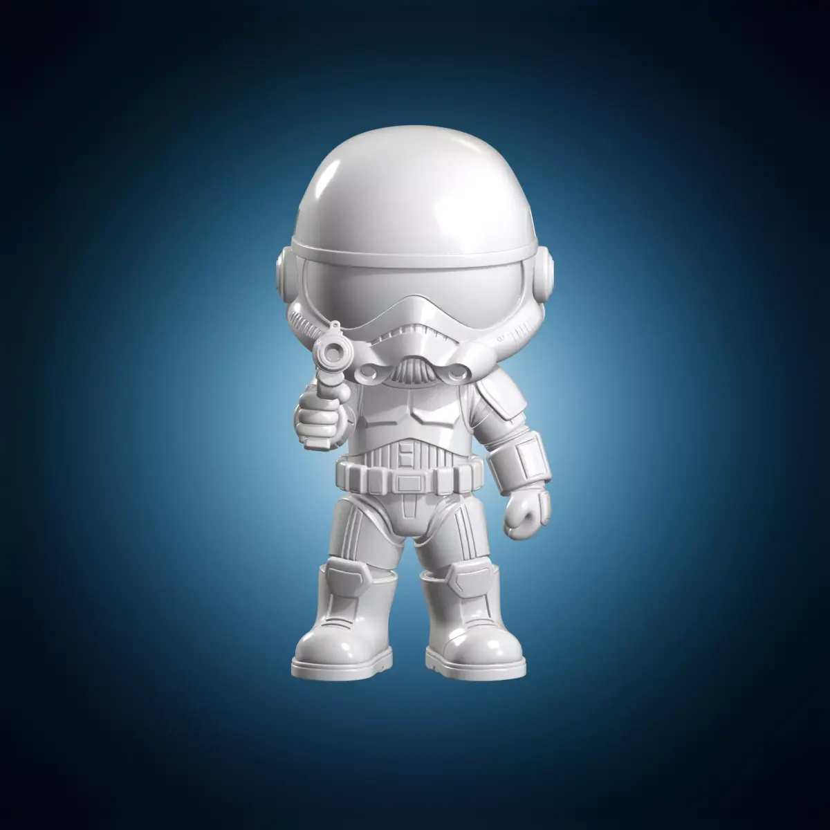 Chibi Stormtrooper 3D Print Model 3D print model