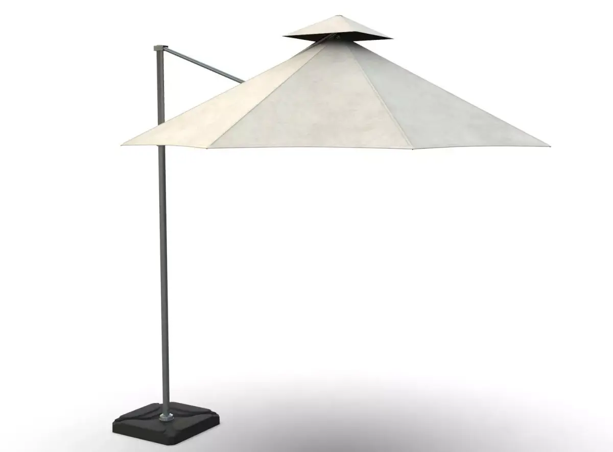 Outdoor Umbrella Realistic Low poly  Low-poly 3D model