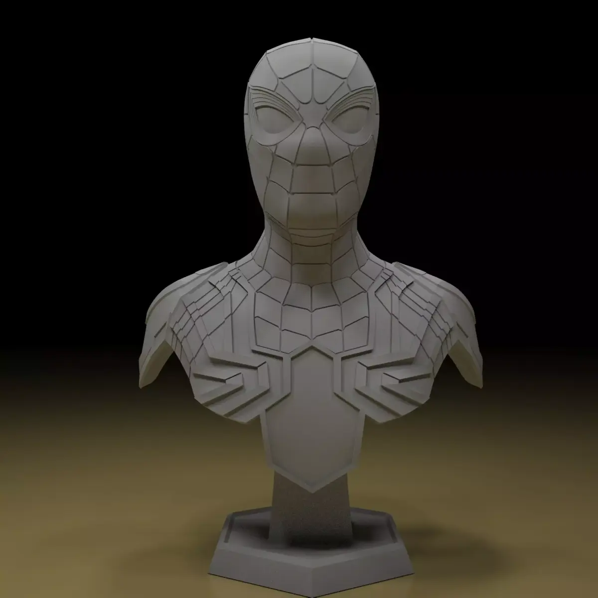 Iron Spider Bust Sculpture Avenger 3d Model 3D print model