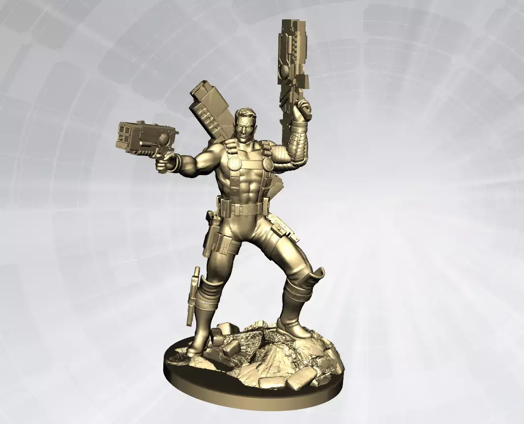 Cable Marvel Statue 3D Model Ready to Print 3D print model purchase