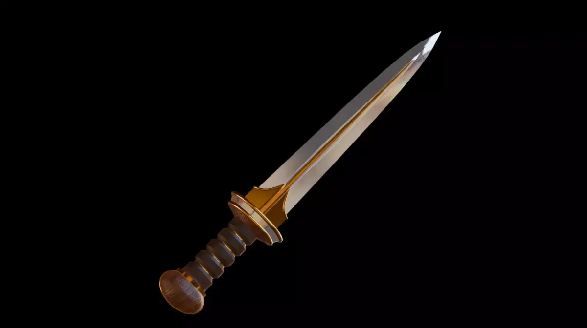 Fantasy Gladius  Low-poly 3D model