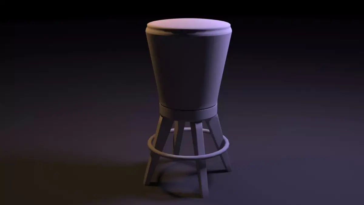  friends bench 3D model