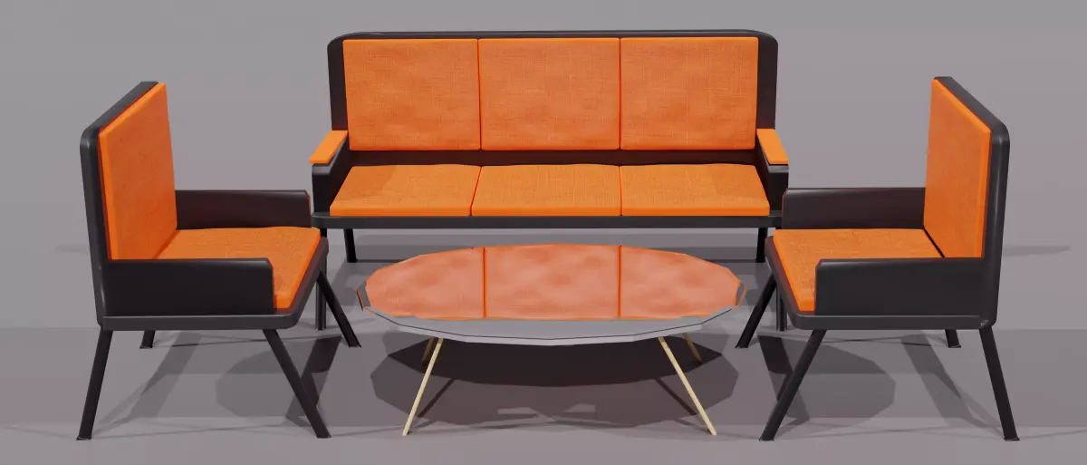 Sofa-Table Set 3D MODLE Free 3D model