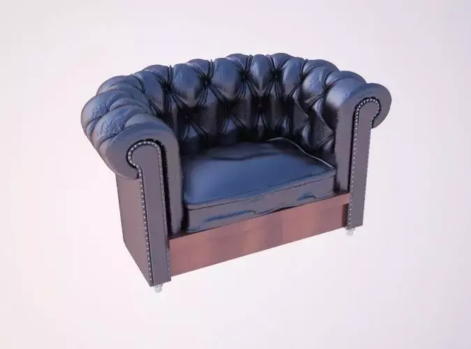 Leather Sofa Free 3D model get