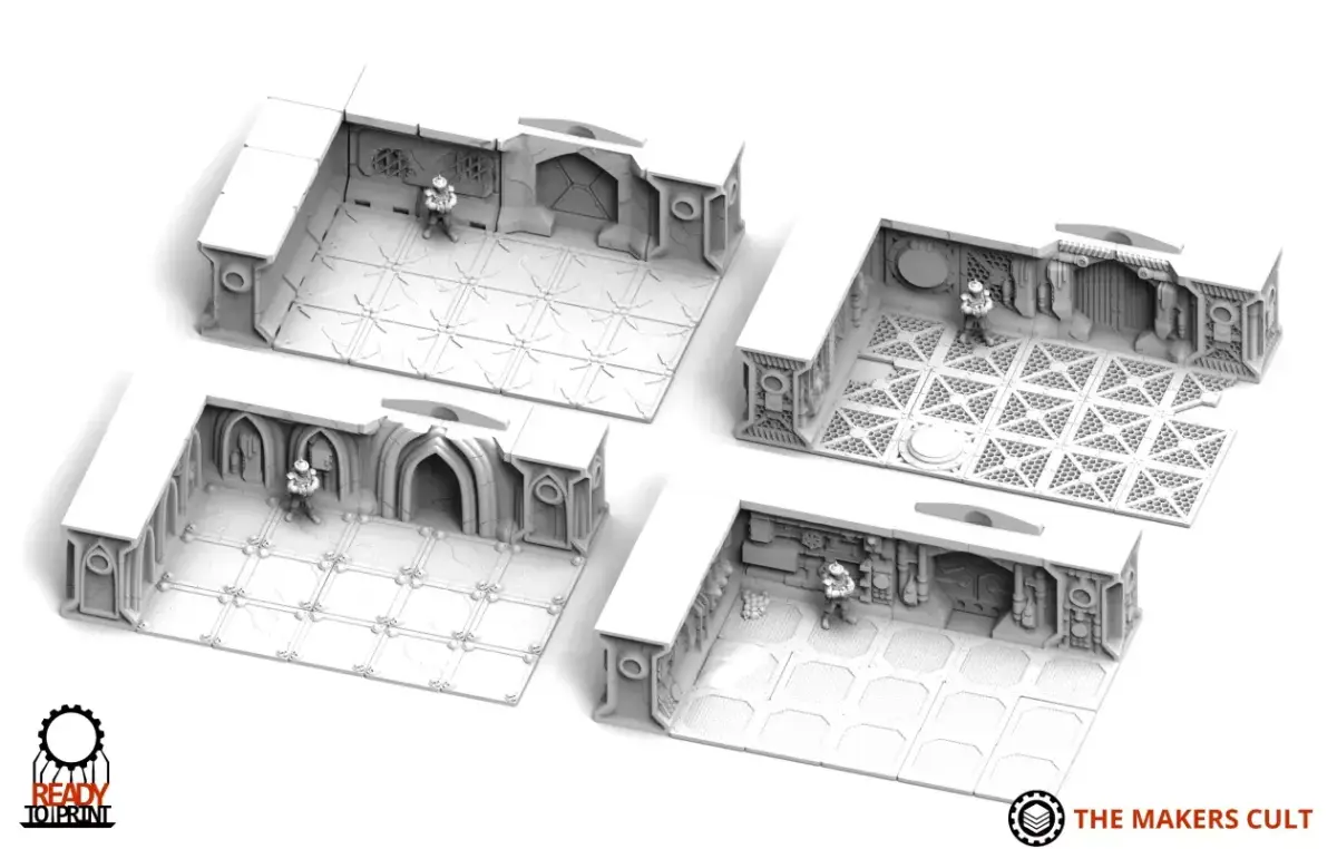 Derelict Station Terrain Set 3D print model