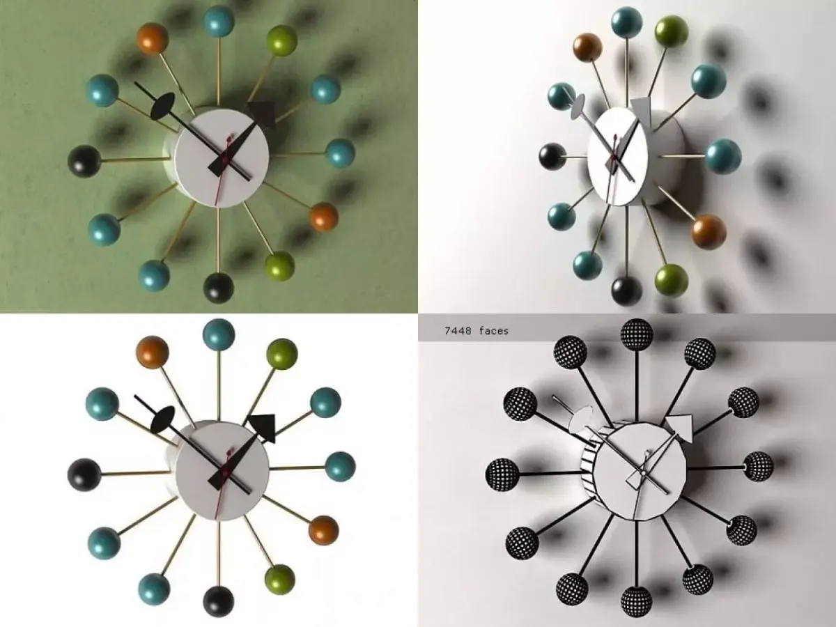 Ball Clock Free 3D model