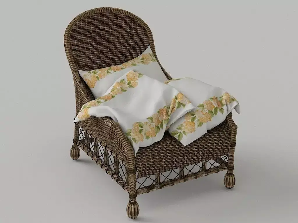 Lounge chair 3D model 6