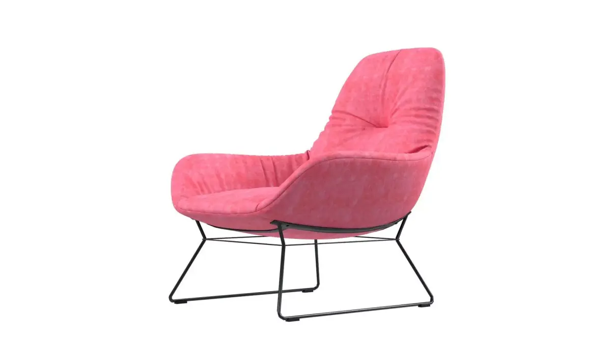 Cushion Armchair Slim Free 3D model