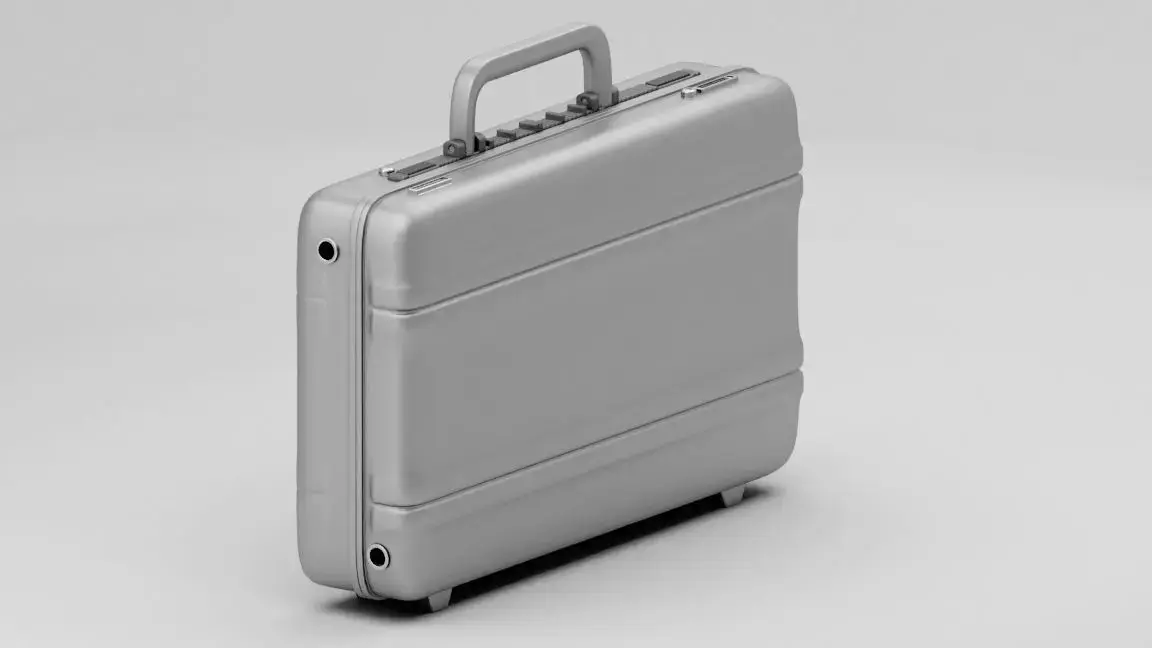 Metal Brief Case Low-poly 3D model