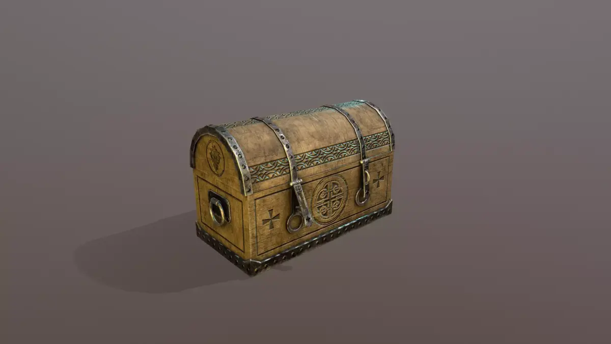Chest  Free low-poly 3D model