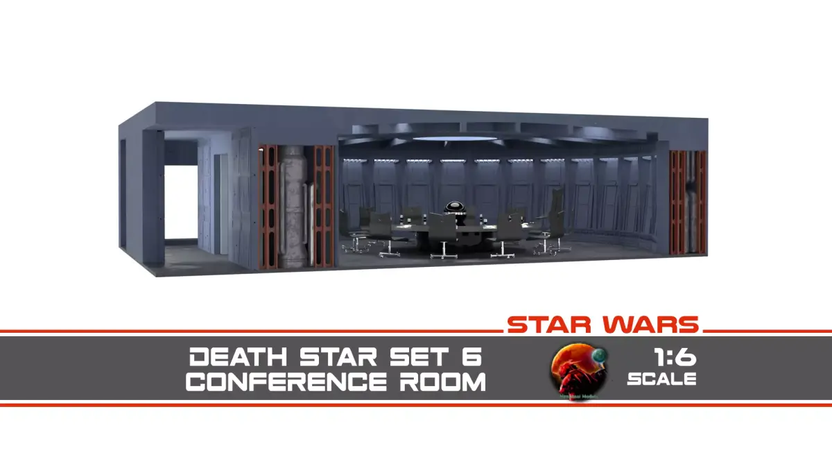 Complete Set 6 - Death Star Conference Room 1-6 scale Hottoys  3D Model Pack purchase