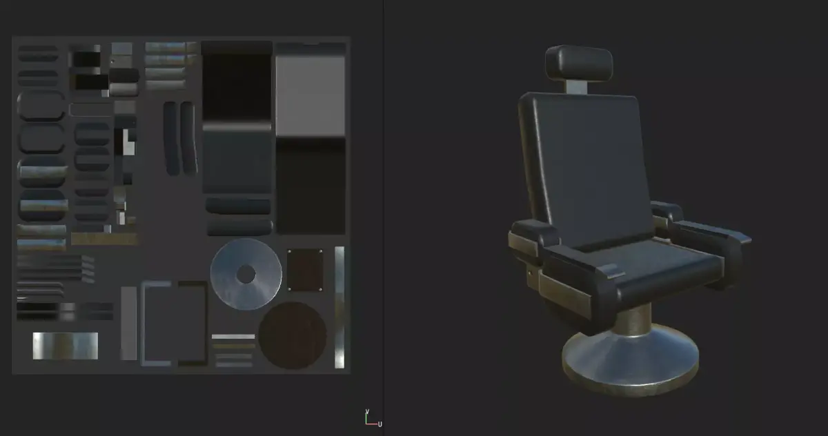 Bridge Command Chair Low-poly 3D model