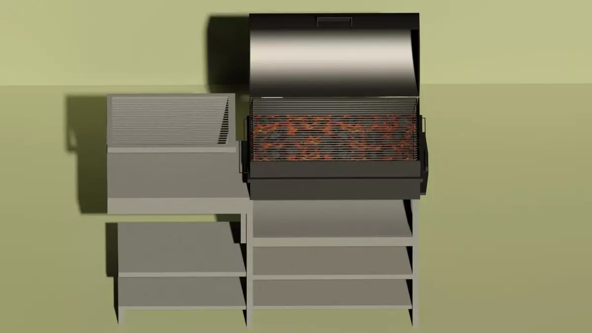 Traditional Outdoors Braai Free low-poly 3D model