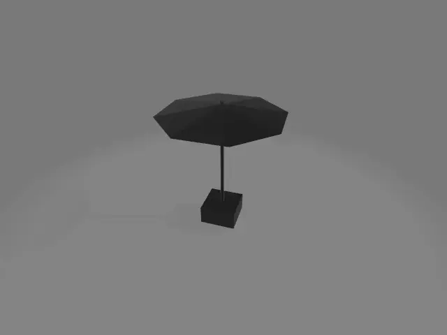 Pool Umbrella 3D model