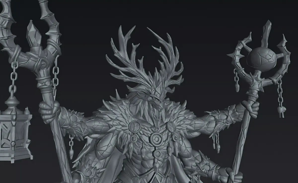 Warrior Xareth Twin Sigil Sovereign Dark Archpriest STL 3D print model