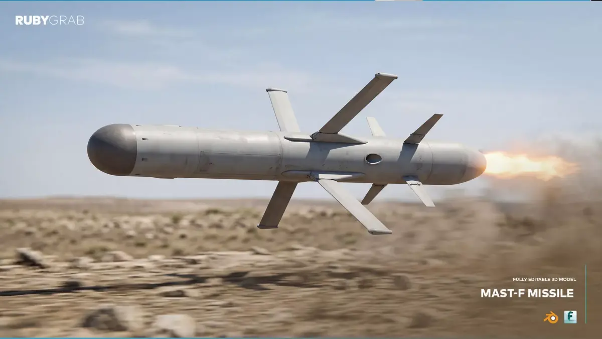 MAST-F Missile 3D Model 3D model purchase