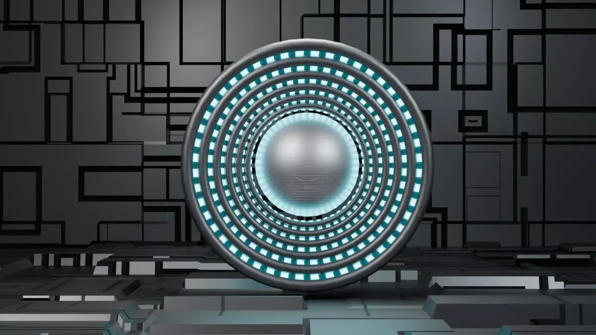 Sci-Fi Cinematic Core - Futuristic Rotating Sphere Engine 3D model