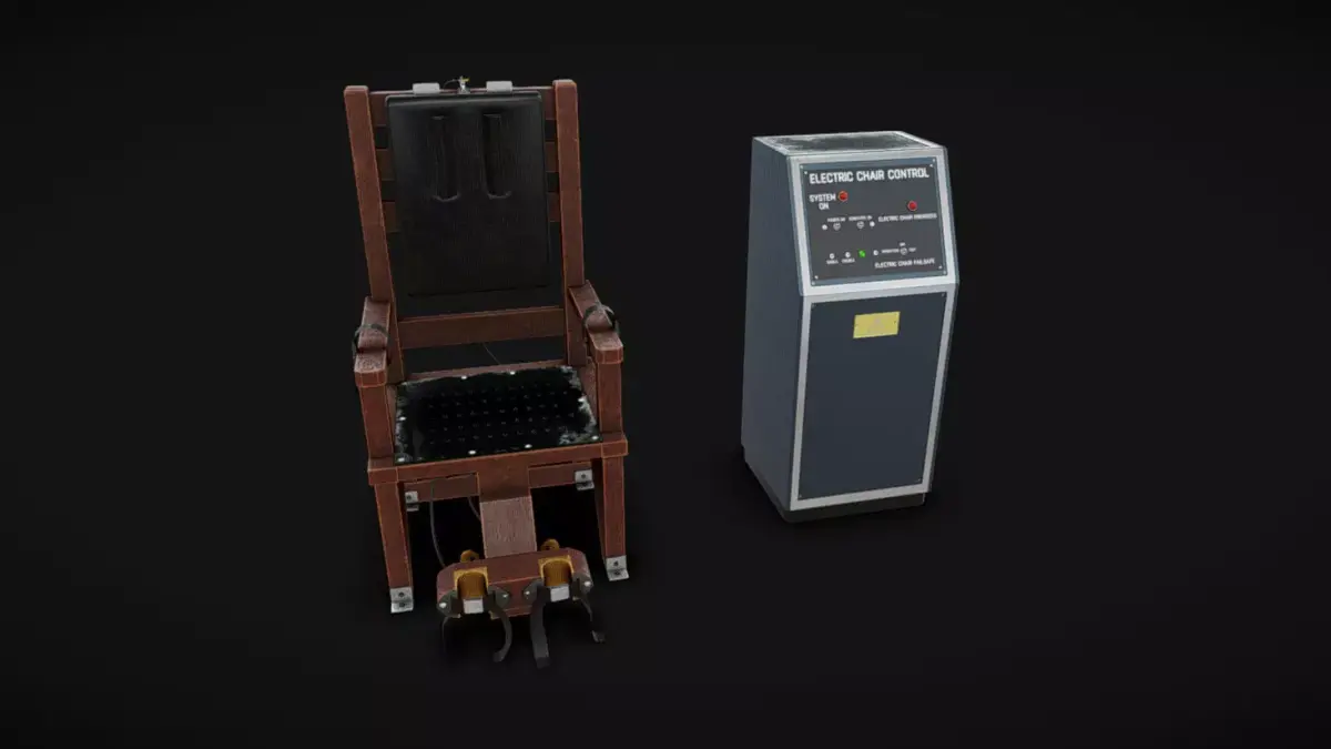 Electric Chair 01 Low-poly 3D model