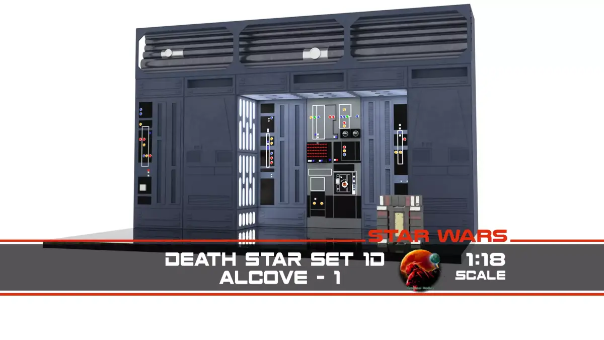 Set 1d - Death Star Alcove 1 1-18 scale Kenner Hasbro 3D Model Pack purchase
