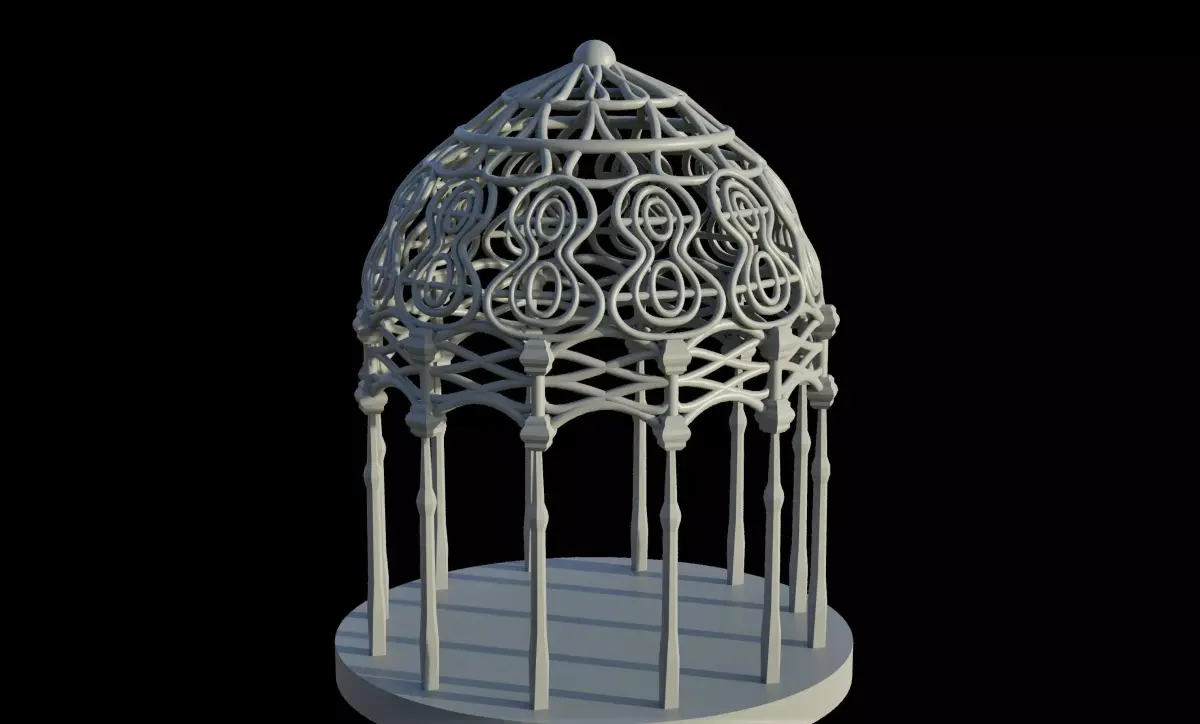Rivendell Pergola Gazebo 3D print model