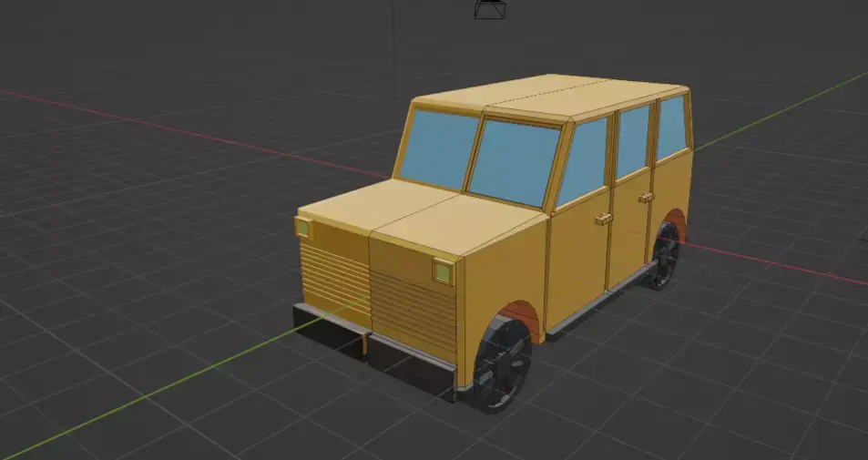 Low Poly Off Road Vehicle 3D model