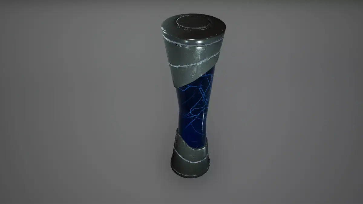 Cyberpunk Map Tower Low Poly  Game Ready Low-poly 3D model