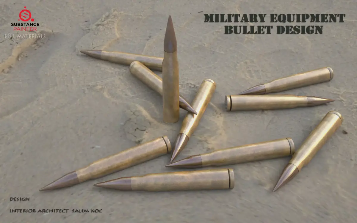 BULLET DESIGN Low-poly 3D model
