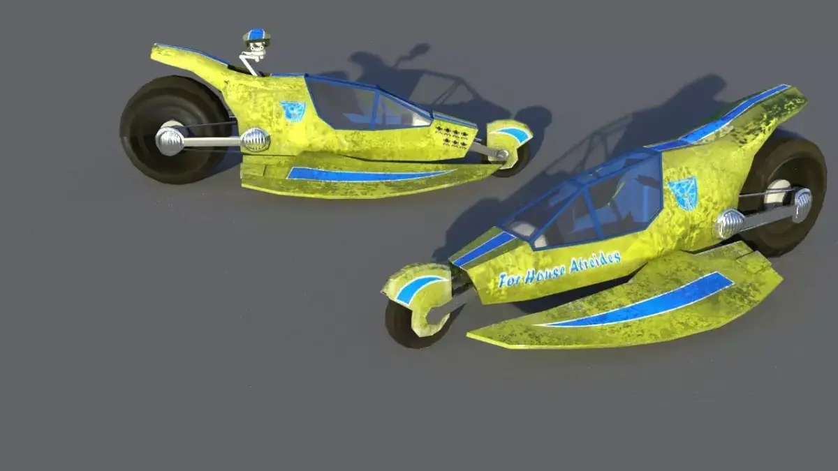 Emperor Battle for Dune Sand Bike Low-poly 3D model